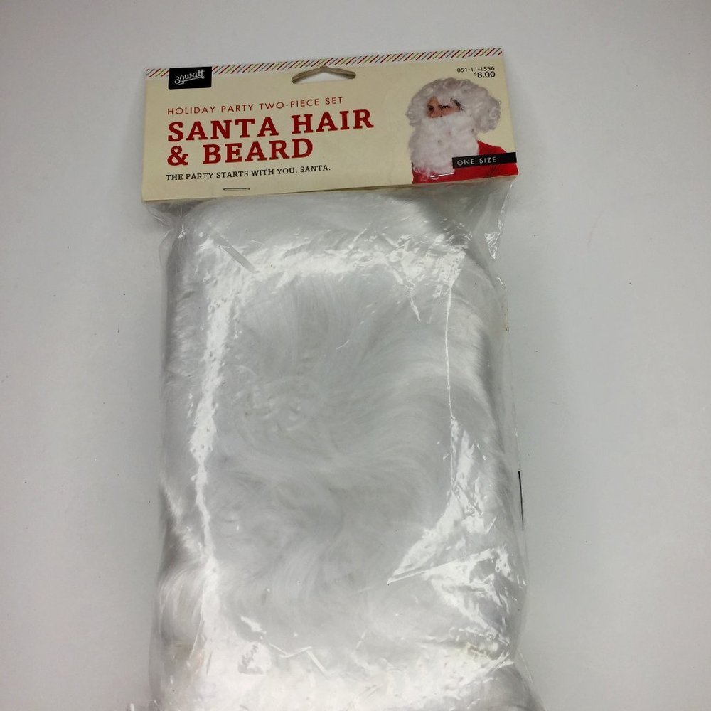 30 Watt NWT Santa Hair & Beard.  One size.